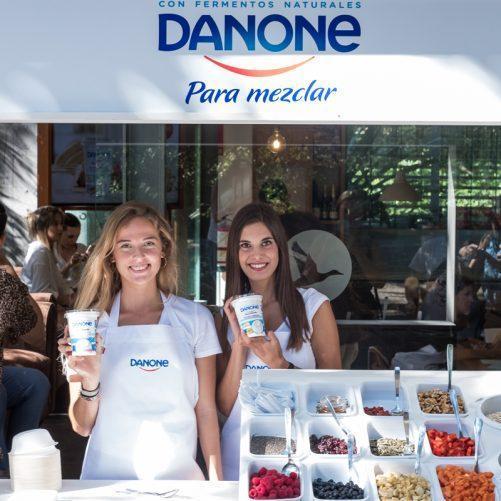 organizando el I instameet Danone en Canarias