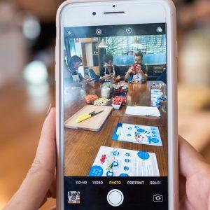 organizando el I instameet Danone en Canarias