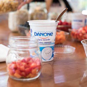 organizando el I instameet Danone en Canarias
